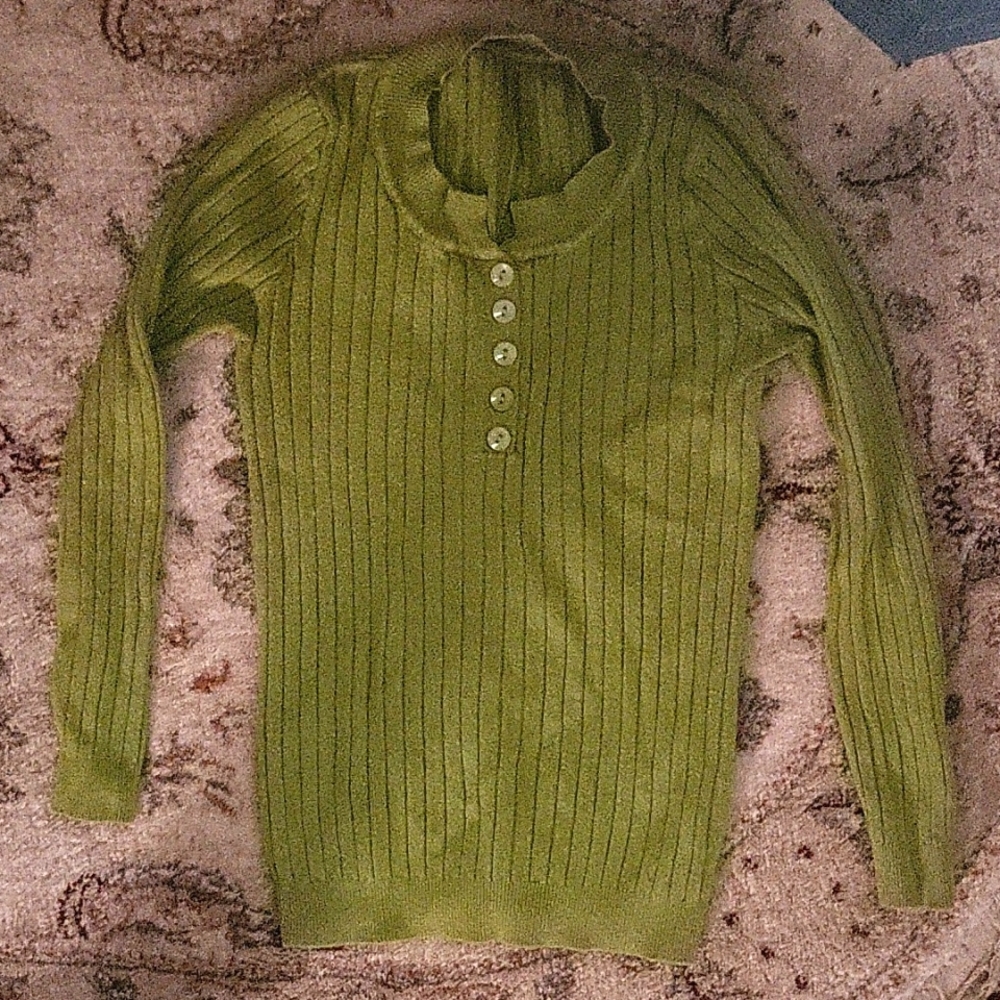 YesStyle Shinsei Long Sleeve Plain Knit Top